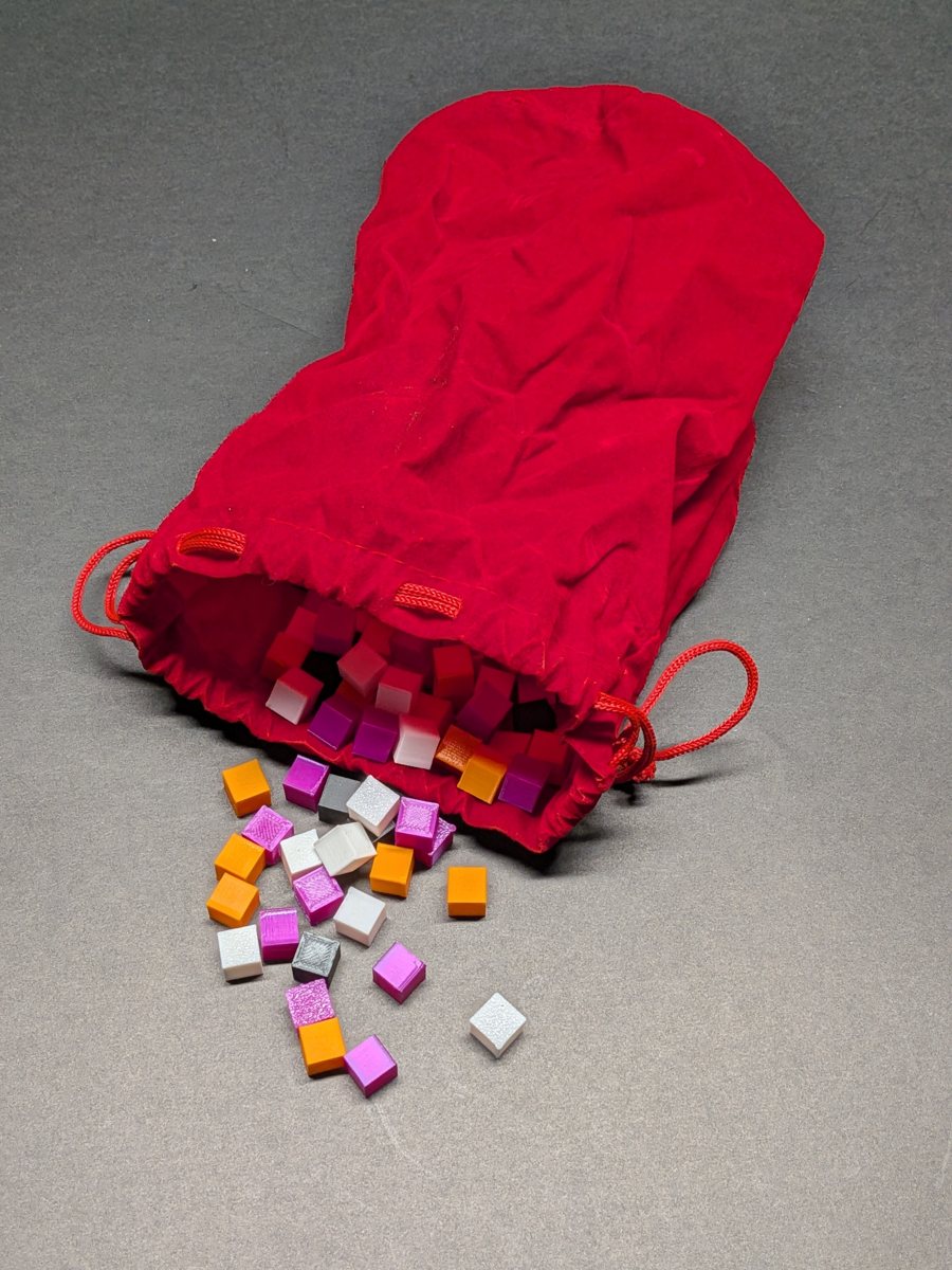 Cubed3 system &mdash; a bag of colourful game cubes
